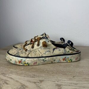 Sperry Tropical Caribbean Crest Ebb Stretchy Heel Sneakers Womens Size 7.5 M